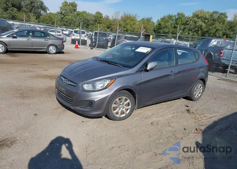 2013 Hyundai Accent Gs from USA, damaged, VIN KMHCT5AE0DU120452